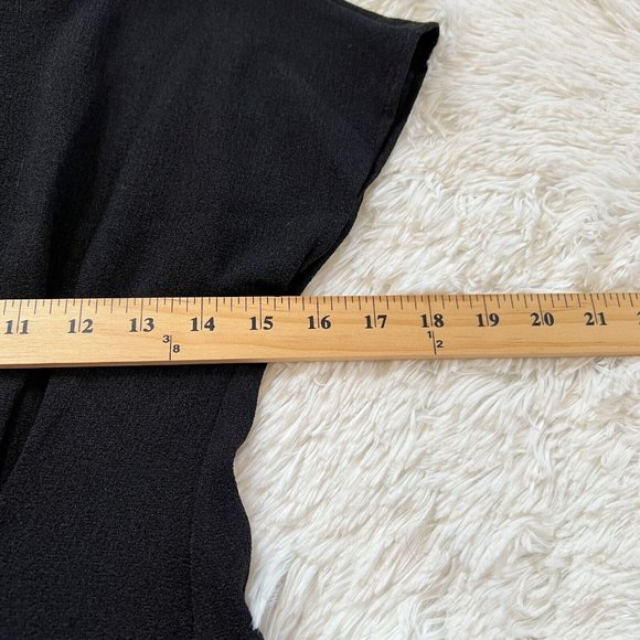 ASos Womens Dress Size 2 Black Pintuck Front Y2K Career Minimalist Stretch 14915 - Picture 5 of 8